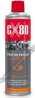 Spray do pasków klinowych konserwuje zwiększa ciąg CX80 500ml środek do pasków klinowych konserwuje zwiększa ciąg CX80 311