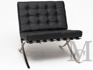 Fotel inspirowany projektem Barcelona BA1 - 100% skóra naturalna