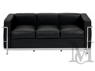 Sofa inspirowana projektem Le Corbusiera Kubik 3-osobowa - 100% skóra naturalna