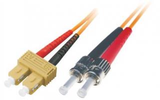 Patchcord światłowodowy BKT  SC/PC-ST/PC OM2 (50/125um) duplex 1m