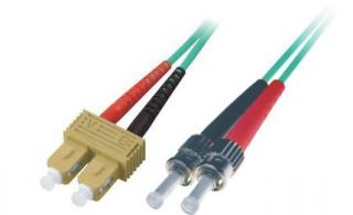 Patchcord światłowodowy BKT  SC/PC-ST/PC OM4 (50/125 um) duplex 1m