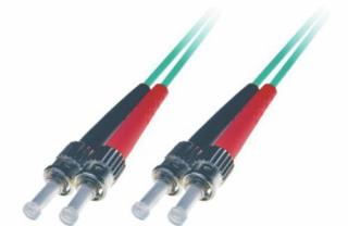 Patchcord światłowodowy BKT  ST/PC-ST/PC OM4 (50/125 um) duplex 3m