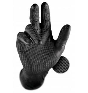 Rękawiczki Nitrylowe Grippaz 246 Black (50 sztuk)