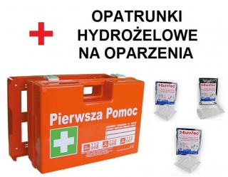 Apteczka K10 DIN 13164 + opartunki hydrożelowe