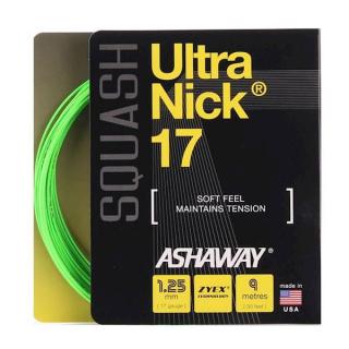 Naciąg do squasha Ashaway UltraNick 17 1,25mm Zielony SET 9m