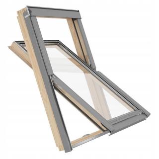 RoofLITE+ Okno dachowe TRIO PINE  55x78 - 3 szybowe