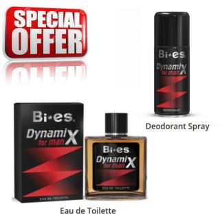 Bi-Es Dynamix Classic - wersja klasyczna, zestaw promocyjny, woda toaletowa, dezodorant