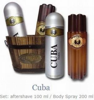 Cuba Gold - zestaw wiaderko, dezodorant, woda po goleniu