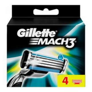 Gillette Mach 3 - wkłady do maszynki do golenia, 4 sztuki