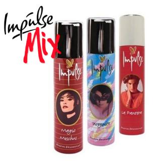 Impulse Deo MIX, Magic Moschus, La Pantera, Incognito - dezodorant 100 ml, 3 sztuki