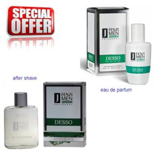 JFenzi Desso Green Universal Men - zestaw promocyjny, woda perfumowana, woda po goleniu
