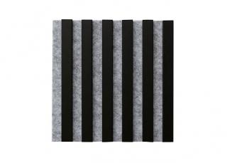 Panel lamelowy WOODLINE WL 300×300 SZARY/CZARNY MAT Marbet Design