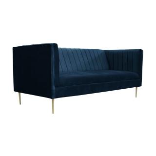 Sofa 3-osobowa INDIGO na metalowych nogach granatowa