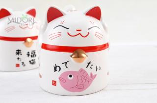 Japoński kubek do herbaty "kotek" - pink
