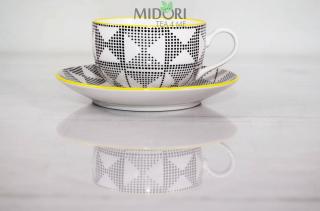 Porcelanowa filiżanka ze spodkiem Marocco Modern