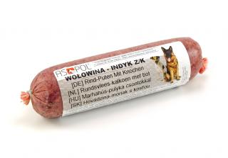 Wołowina-indyk z kością 1 kg