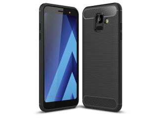 Karbonowe elastyczne etui pokrowiec Samsung Galaxy A6 2018