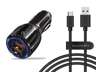 SZYBKA Ładowarka - QC 3 + kabel microUSB Blitzwolf