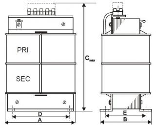 Transformator 10000VA  TUM 10000/A 400/230V