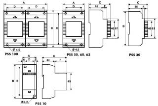 Transformator 100VA  PSS 100 230/24V