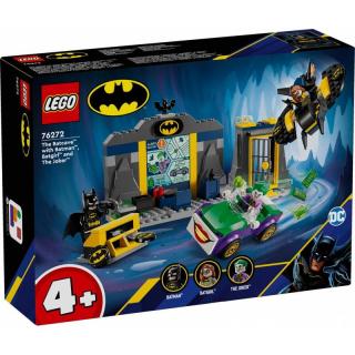 Klocki Super Heroes 76272 Jaskinia Batmana z Batmanem, Batgirl i Jokerem