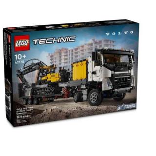 Klocki Technic 42175 Ciężarowka Volvo FMX i koparka EC230 Electric