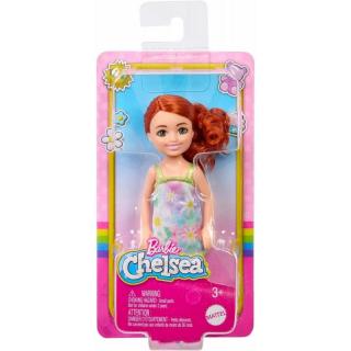 Lalka Barbie Chelsea pastelowa sukienka