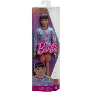 Lalka Barbie Stylowy Ken, bluza w serca