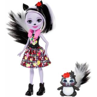 Mattel  Lalka Enchantimals + Zwierzątko, Sage Skunk   DVH87/FXM72