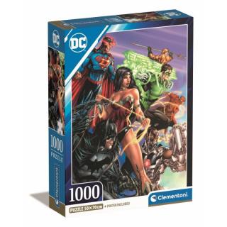 Puzzle 1000 elementów Compact DC Comics Liga Spawiedliwych (Justice League)