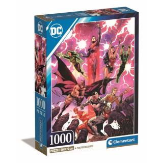 Puzzle 1000 elementów Compact DC Comics Liga Sprawiedliwych (Justice League)