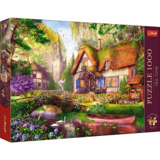 Puzzle 1000 elementów Premium Urocza chatka w lesie