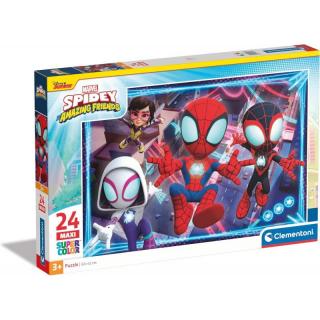 Puzzle 24 elementy Maxi Super Kolor Spidey i super-kumple