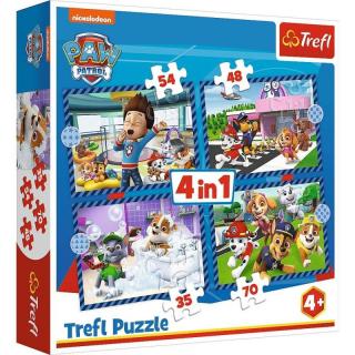 Puzzle 4w1 Psie sprawy Psi Patrol Paw Patrol