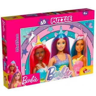 Puzzle Barbie 48 elementów Magiczny jednorożec