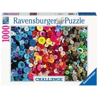 Ravensburger Puzzle 1000 elementów Challange, Kolorowe guziki 16563