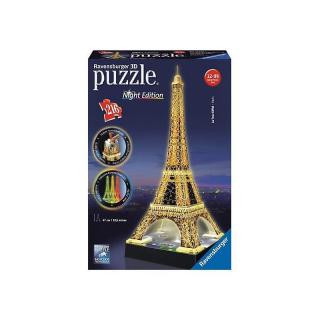 Ravensburger Puzzle 3D Wieża Eiffla Noc 216 125791