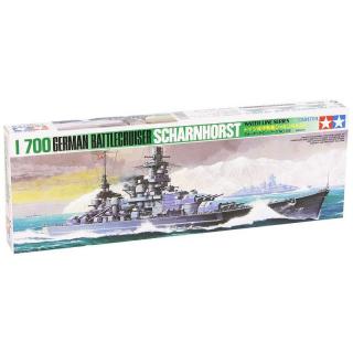 Tamiya  Model plastikowy Niemiecki krążownik Scharnhorst  77518