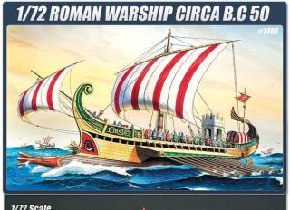 Academy 14207 Roman Warship Circa B.C.50 1/72