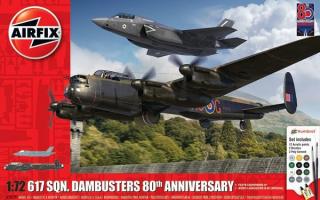 Airfix A50191 Zestaw z farbami Avro Lancaser B.III i F-35 B Lightning II modele 1-72