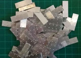 Akcesoria do drewnianych okrętów - aluminiowe blaszki 100szt