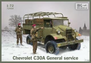 Amerykańska ciężarówka wojskowa Chevrolet C30A w skali 1:72 IBG 72054