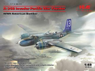 Amerykański lekki bombowiec A-26B Invader do sklejania model ICM 48285