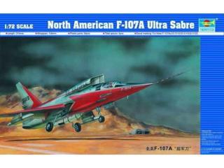 Amerykański myśłiwiec North American F-107A Ultra Sabre do sklejania
