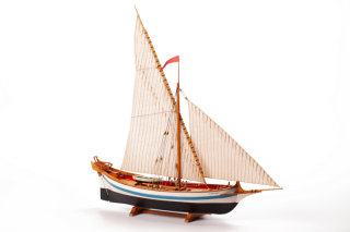 BB902 Łódź Le Martegaou drewniany model 1-80