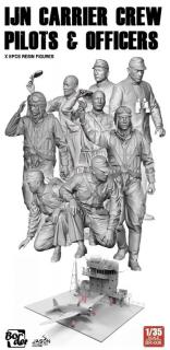 Border Model BR-006 IJN Carrier Crew Pilots  Officers 1/35