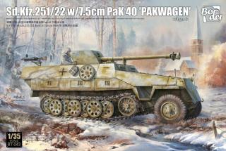 Border Model BT-043 Sd.Kfz.251/22 w/7.5cm PaK 40 Pakwagen 1/35