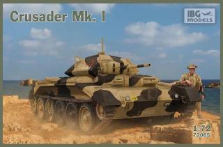 Brytyjski czołg Crusader Mk.I w skali 1:72 do sklejania IBG 72065