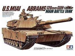 Czołg Abrams M1A1 plastikowy model do sklejania Tamiya 35156
