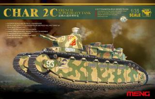 Czołg Char 2C model do sklejania 1:35 Meng TS-009